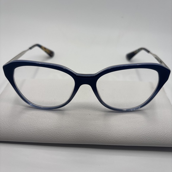 Prada Other - PRADA VPR 28S Womens Eyeglasses UFW-1O1 Blue/Silver Cat Eye Frame 52-16-140 #465